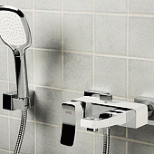 Смеситель для ванны с душевым набором WasserKraft Aller 1061White