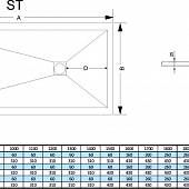 Душевой поддон 80х120 см, серый, RGW Stone Tray ST-128G 14152812-02