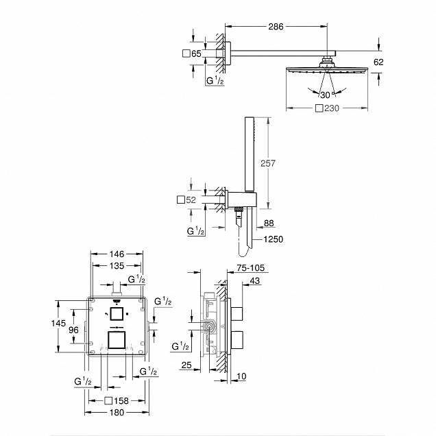 Фотография товара Grohe Grohtherm Cube 34741000Gr