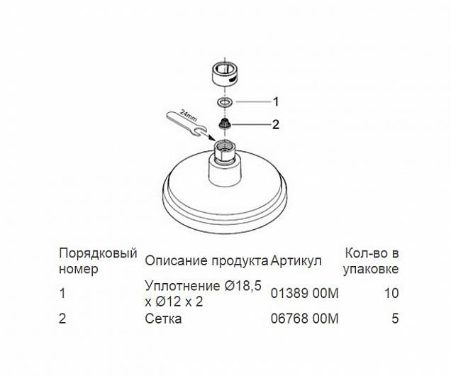 Фотография товара Grohe Rainshower 27134000Gr