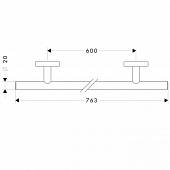 Полотенцедержатель 77 см Hansgrohe Logis 40516000