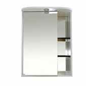 Шкаф-зеркало 60 см, белый/венге, левый, Misty Венера 60 L П-Внр04060-25СвЛ