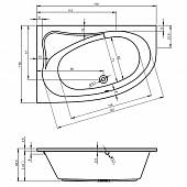 Ванна 170х110 см Riho Lyra BA6300500000000