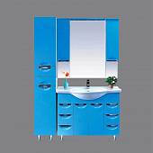 Шкаф-зеркало 105 см, голубая эмаль, Misty Жасмин 105 П-Жас02105-061Св