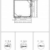 Душевой уголок 100х100 см, профиль золото Cezares ROYAL PALACE-A-22-100-CP-G