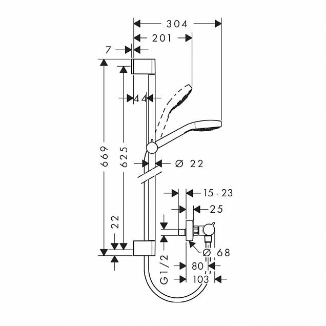 Фотография товара Hansgrohe Croma Select S 27013400