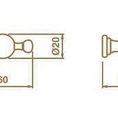 Крючок Bagno & Associati Canova CA24451