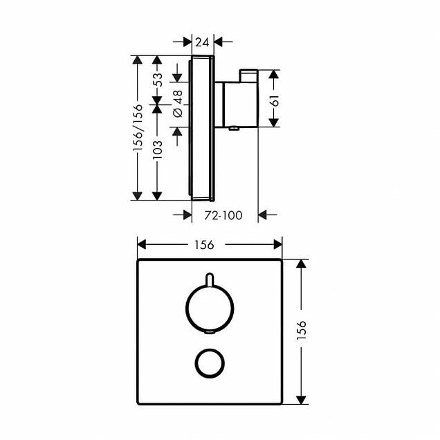 Фотография товара Hansgrohe ShowerSelect Highflow 15734600