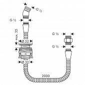 Держатель для ручного душа, хром, Hansgrohe 28307000