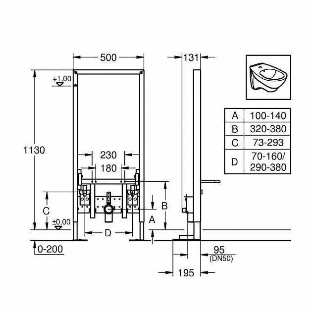 Фотография товара Grohe Rapid SL 38581001Gr