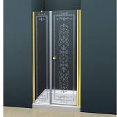 Душевая дверь в нишу 90 см, профиль золото Cezares ROYAL PALACE-B-12-60/30-C-G