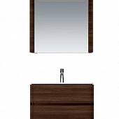 Шкаф-зеркало 80 см, орех, левый, Am.Pm Sensation M30MCL0801NF
