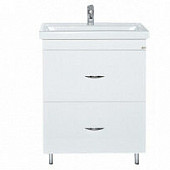 Комплект мебели напольный 70 см, белая, с 2 ящиками, Misty Фостер 70 Э-Фос01070-012Я-K