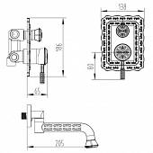 Душевая система, бронза Lemark Jasmine LM6622B