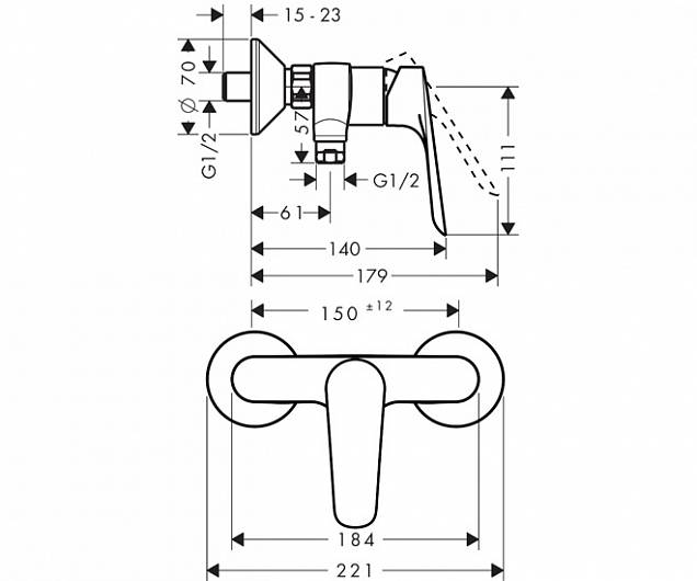 Фотография товара Hansgrohe Logis E 71602000