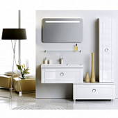 Комплект мебели 80 см, белая, Aqwella Инфинити Inf.01.08/001-K