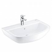 Набор раковина 65 см + смеситель, сифон, уголки, белая, Grohe Bau Ceramic 39472000Gr