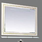 Зеркало 105 см, краколет белый патина, Misty Fresko 105 Л-Фре03105-0117
