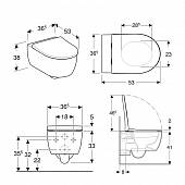 Комплект подвесного унитаза Geberit Icon №1 500.362.TC.I