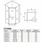 Душевой уголок 90х90 см, стекло прозрачное, RGW Passage PA-81 01088199-11