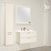 Комплект мебели 80 см, дуб белый, Акватон Леон 80 1A186301LBPS0-K