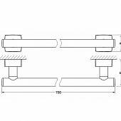 Полотенцедержатель 70 см FBS Esperado ESP 033