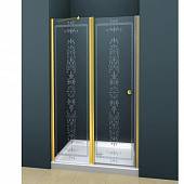 Душевая дверь в нишу 120 см, профиль золото Cezares ROYAL PALACE-B-12-60/60-CP-G