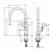 Смеситель для кухни Hansgrohe Talis M54 72843000