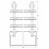 Полочка тройная 30 см FBS Standard STA 067