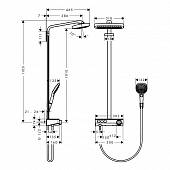 Душевая система Raindance Select Hansgrohe 27127400