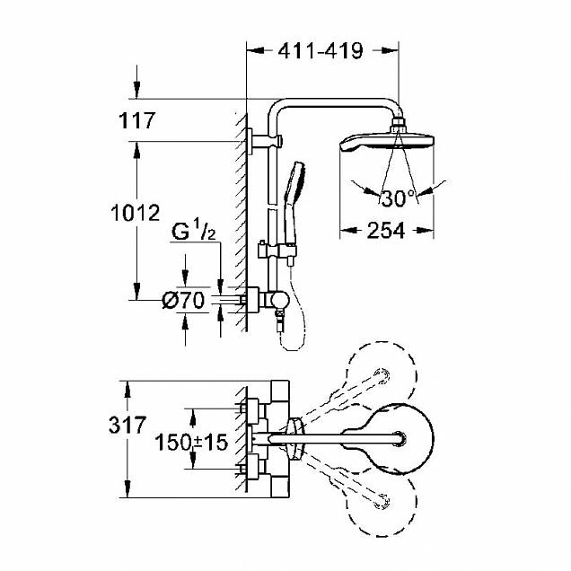 Фотография товара Grohe Power&Soul Cosmopolitan 27904000Gr