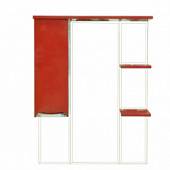 Шкаф-зеркало 85 см, красная эмаль, левый, Misty Жасмин 85 L П-Жас02085-041СвЛ