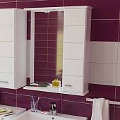 Шкаф-зеркало 50 см, белый, правый, СаНта Омега R 107002
