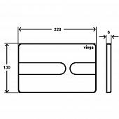 Панель смыва, мод. 8613.1, Viega Visign for Style 23 Prevista 773052