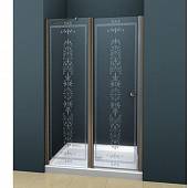 Душевая дверь в нишу 100 см, профиль бронза Cezares ROYAL PALACE-B-12-60/40-CP-Br