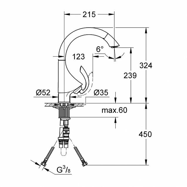 Фотография товара Grohe K4 33786000Gr