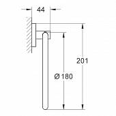 Полотенцедержатель 18 см Grohe Essentials 40365001