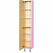 Шкаф-пенал, розовый, левый, Misty Джулия 30 L Л-Джу05030-1210Л