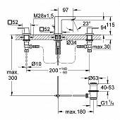 Смеситель для раковины (д.к) Grohe Eurocube 20351000