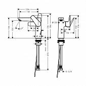 Смеситель для раковины (д.к) Hansgrohe Talis E 71754000