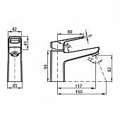 Смеситель для раковины Milardo Atlantic ATLSB00M01