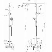 Душевая система Bravat OPAL F9125183CP-A-RUS