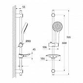 Душевой гарнитур Iddis Aquajoy AQU3F00I16