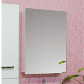 Шкаф-зеркало 58 см, белый, левый, Sanflor Анкона 60 L