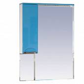 Шкаф-зеркало 65 см, голубая эмаль, левый, Misty Жасмин 65 L П-Жас02065-061СвЛ