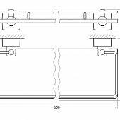 Полочка 60 см FBS Esperado ESP 016