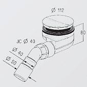 Сифон для поддона Nicoll 0205240