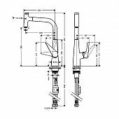 Смеситель для кухни Hansgrohe Talis Select S 72821800