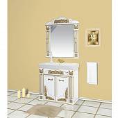 Комплект мебели 80 см, белая патина, Misty Барокко 80 Л-Бар01080-013Пр-K