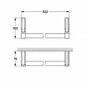 Полотенцедержатель 60 см Grohe Chiara 40199000